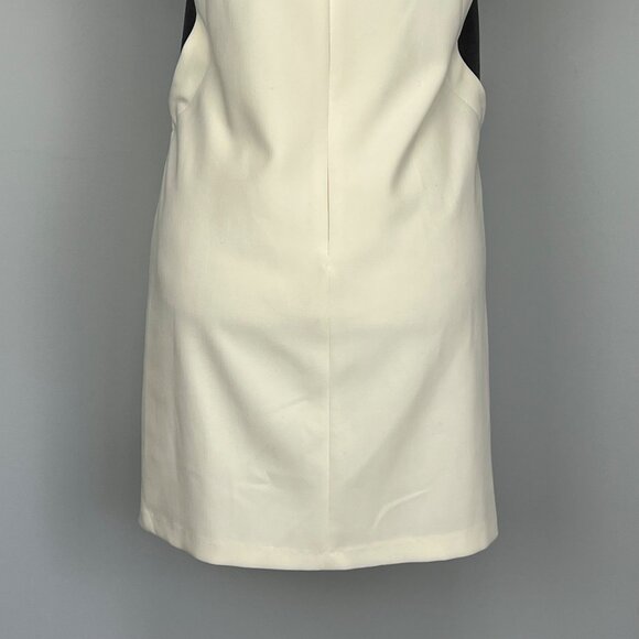 Tintoretto Womens Ivory Gray Sleeveless Mock Neck Mini Dress size Small - Picture 11 of 15